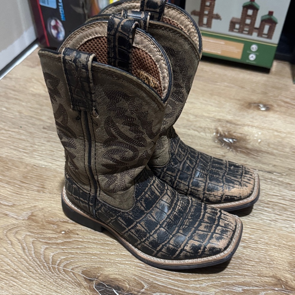 Twisted X Brown and Black Kids Cowboy Boots